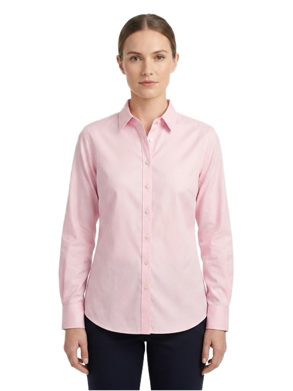 Brooks Brothers Pink Fitted Non-Iron Stretch Button Down Shirt